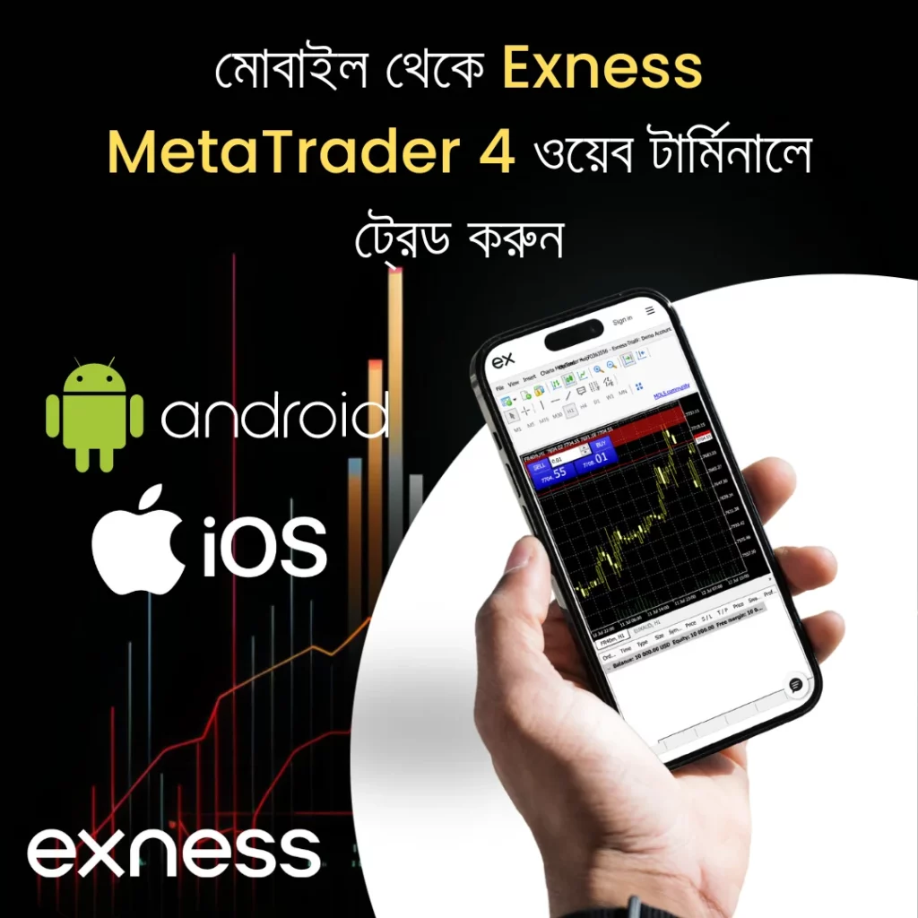 মোবাইল ওয়েব টার্মিনাল Exness MT4 এর সাথে ট্রেড করুন