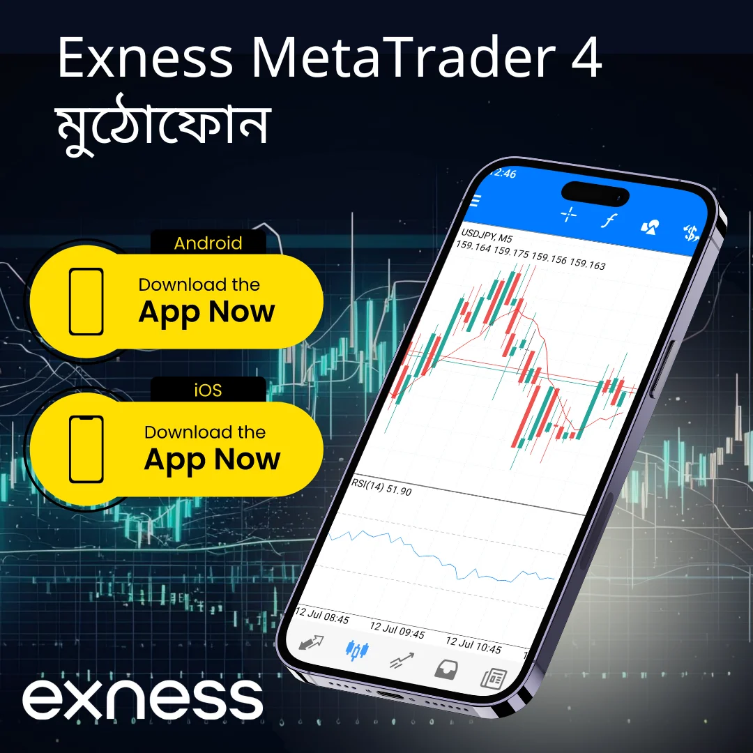 মোবাইল ট্রেডিংয়ের জন্য Exness MT4