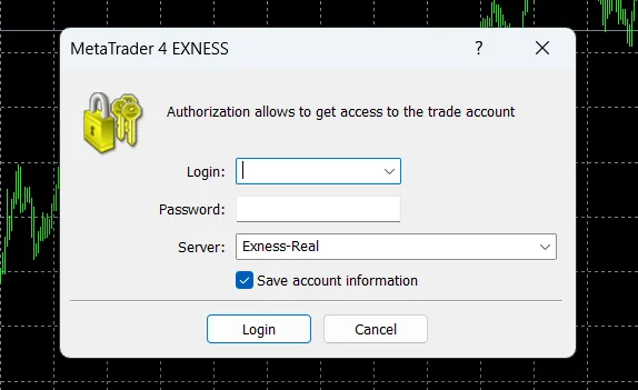 Connect Exness to MetaTrader 4